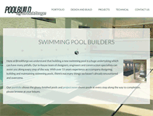 Tablet Screenshot of poolbuild.co.uk